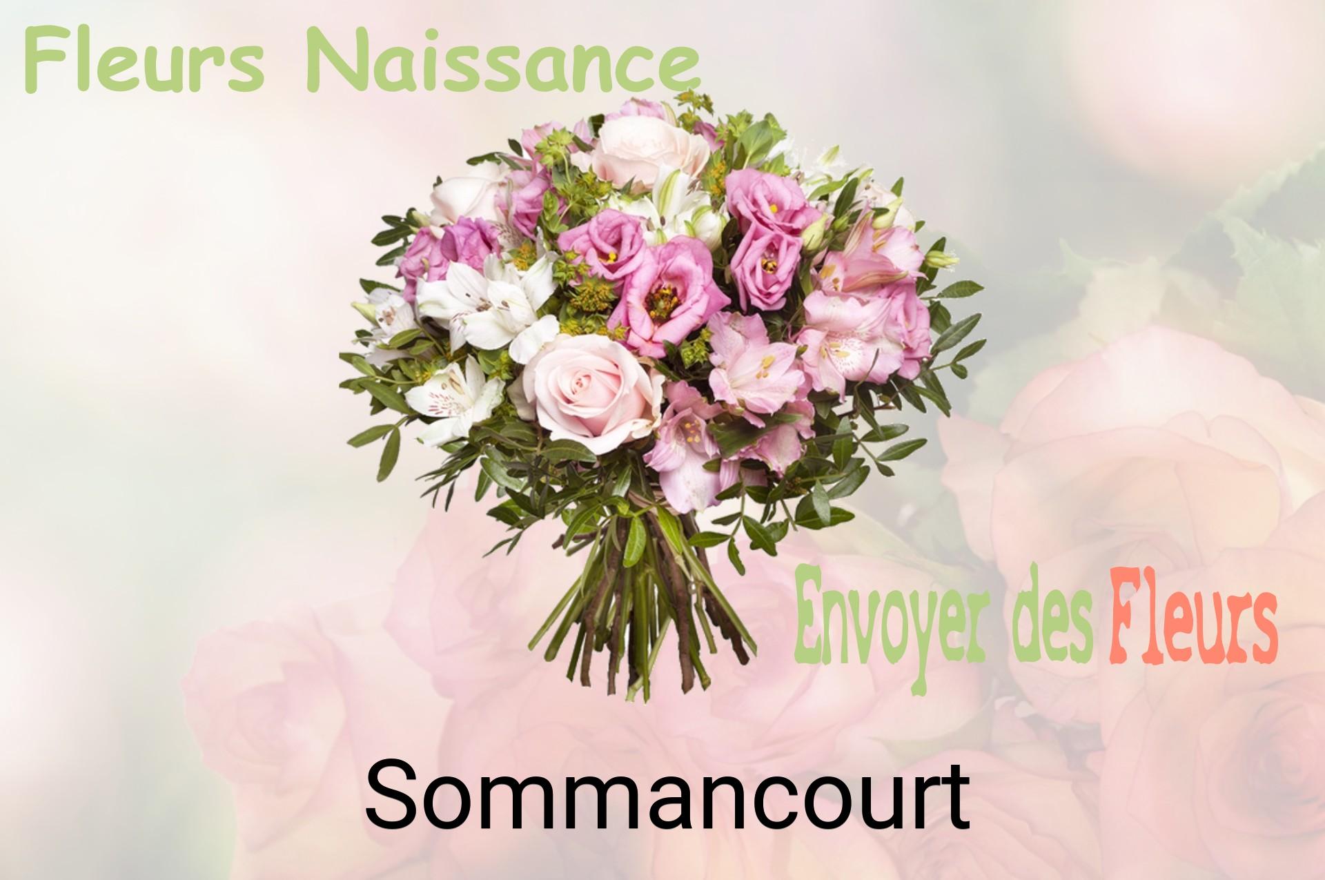 Bouquet de fleurs de naissance livré à Sommancourt
